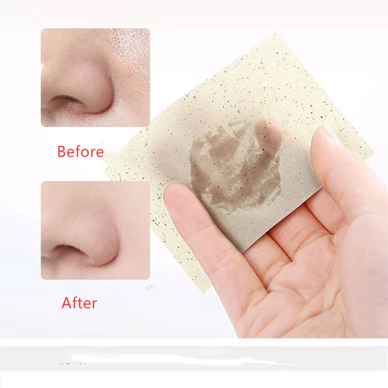 2022 Hot Protable Facial Absorbent Paper Oil Control Wipes Green Tea Bamboo Charcoal Sheet Oily Face Blotting Matting Tissue